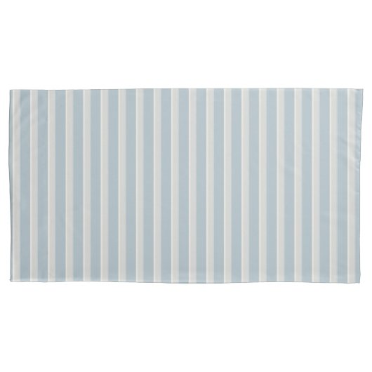 ダスティブルードーブグレーストライプ 枕カバー (正面)