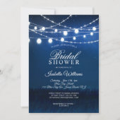 ダスティブルーナイトスタリースカイブライダルシャワー 招待状 (正面)