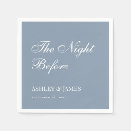 ダスティブルーナイトリハーサルシンプルディナー前に スタンダードカクテルナプキン