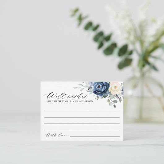 ダスティブルーネイビーシャンパーニュアイボリーウィングウェルエンクロ エンクロージャーカード (スタンド正面)