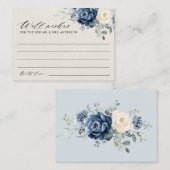 ダスティブルーネイビーシャンパーニュアイボリーウィングウェルエンクロ エンクロージャーカード (正面/裏面)