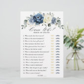 ダスティブルーネイビーシャンパーニュアイボリーブライダルシャワーゲーム (スタンド正面)