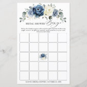 ダスティブルーネイビーシャンパーニュブライダルシャワービンゴ (正面)