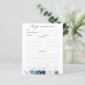 ダスティブルーネイビーシャンパーニュブライダルシャワーレシピ (スタンド正面)