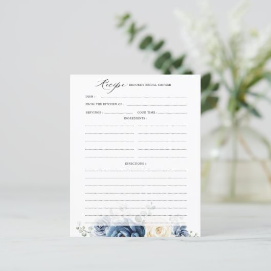 ダスティブルーネイビーシャンパーニュブライダルシャワーレシピ (スタンド正面)