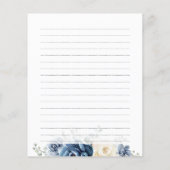 ダスティブルーネイビーシャンパーニュブライダルシャワーレシピ (裏面)