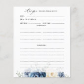 ダスティブルーネイビーシャンパーニュブライダルシャワーレシピ (正面)