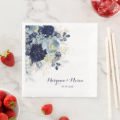 ダスティブルーネイビーピーニー&ユーカリ金ゴールドフローラ (インサイチュ)