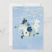 ダスティブルーネイビーフローラライツブランチ&バブリー 招待状 (裏面)
