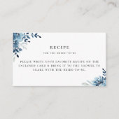 ダスティブルーネイビーフローラレシピ エンクロージャーカード (正面)