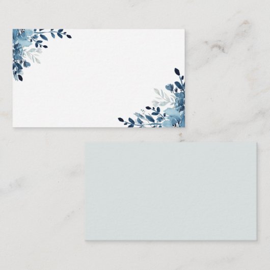 ダスティブルーネイビーフローラ エンクロージャーカード (正面/裏面)