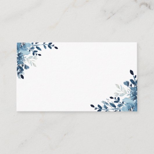 ダスティブルーネイビーフローラ エンクロージャーカード (正面)