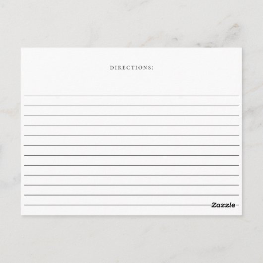 ダスティブルーネイビーボタニカルフローラレシピカード ポストカード (裏面)