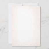 ダスティブルーネイビーメイブと赤面ピンクブライダルシャワー 招待状 (裏面)