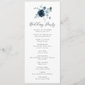 ダスティブルーネイビー素朴フローラウォーター結婚カラー プログラム (裏面)