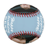 ダスティブルーハッピーバースデー最高のパパコラージュ 野球ボール (裏面)
