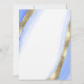 ダスティブルーバタフライガールフローラキンセアニェラ 招待状 (裏面)