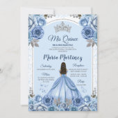 ダスティブルーバタフライプリンセスシルバーキンセアニラ 招待状 (正面)