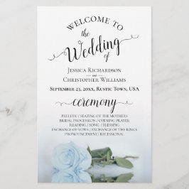 ダスティブルーバラエレガントバジェット結婚式 プログラム