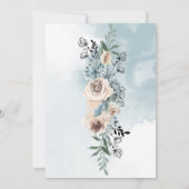 ダスティブルーバラカントリーパペルピカドキンセアニラ 招待状 (裏面)