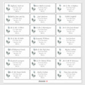 ダスティブルーバラゲストネーム住所 シール (シート)