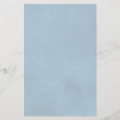 ダスティブルーバラシックBUDGET結婚式招待状 (裏面)