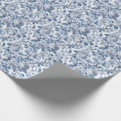 ダスティブルーバラトイレパターン ラッピングペーパー (角)