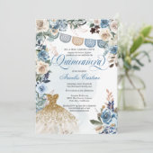 ダスティブルーバラパペルピカドカントリーキンセアニラ 招待状 (スタンド正面)