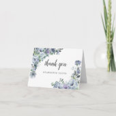 ダスティブルーバラフローラブライダルシャワー写真 サンキューカード (正面)