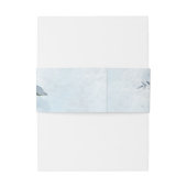 ダスティブルーバラフローラ招待状用帯 招待状ベリーバンド (裏面例)