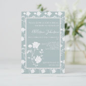 ダスティブルーバラブライダルシャワー招待 招待状 (スタンド正面)