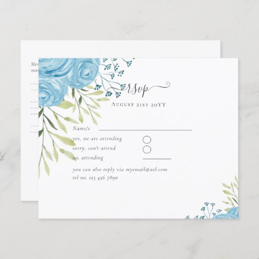 ダスティブルーバラ結婚ズ予算 (正面/裏面)