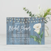 ダスティブルーバーンウッドリリーブラワーブライダルシャワー 招待状 (スタンド正面)