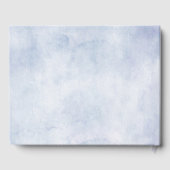 ダスティブルーパステルピンクアジサイ結婚ズ ゲストブック (裏面)