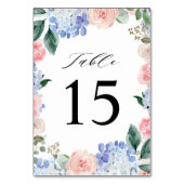 ダスティブルーパステルピンクアジサイ結婚ズ テーブルナンバー (裏面)