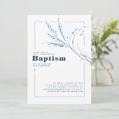 ダスティブルーパンパスグラスモダンミニマリスト 招待状 (スタンド正面)