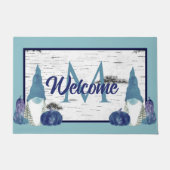 ダスティブルーパンプキン格言《植物》アスペン 素朴 ドアマット (正面)