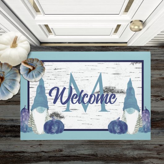 ダスティブルーパンプキン格言《植物》アスペン 素朴 ドアマット