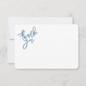 ダスティブルーパーソナライズされたサンキューノート ノートカード (裏面)