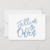 ダスティブルーパーソナライズされたサンキューノート ノートカード (正面)