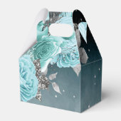 ダスティブルーパーソナライズされたフローラ結婚ズ フェイバーボックス (裏面サイド)