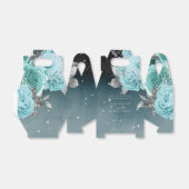 ダスティブルーパーソナライズされたフローラ結婚ズ フェイバーボックス (折り畳みなし)