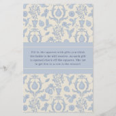 ダスティブルーパーフェクト梨ブライダルシャワービンゴゲーム (裏面)