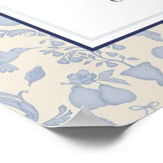 ダスティブルーパーフェクト梨ブライダルシャワーポスター看板 ポスター (角)