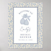 ダスティブルーパーフェクト梨ブライダルシャワーポスター看板 ポスター (正面)