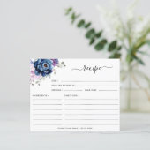 ダスティブルーパープルネイビー薄紫ブライダルシャワーレシピ (スタンド正面)