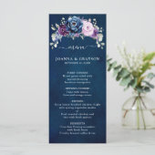 ダスティブルーパープルネイビー薄紫開花結婚ズメニュー メニュー (スタンド正面)