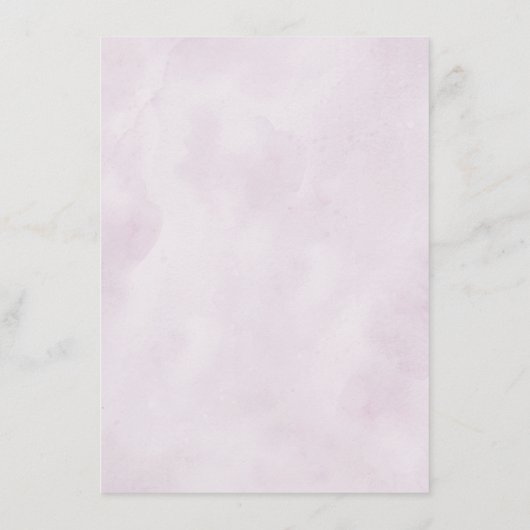 ダスティブルーパープルネイビー薄紫開花結婚ズ詳細 エンクロージャーカード (裏面)