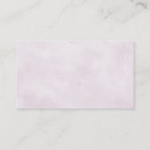 ダスティブルーパープル薄紫結婚開花のレジストリ エンクロージャーカード (裏面)