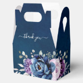 ダスティブルーパープル薄紫開花ブライダルシャワー フェイバーボックス (オープン)